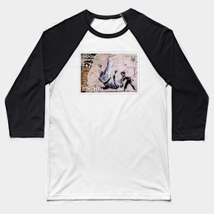 Ukrainian Stamp ПТН ПНХ! (FCK PTN!) by Banksy. Ukraine Baseball T-Shirt